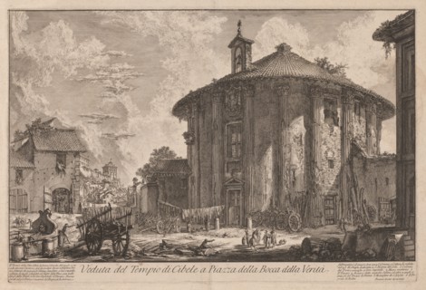 Views of Rome: The Temple of Portunus (?), 1758. Creator: Giovanni Battista Piranesi (Italian, 1720-1778).