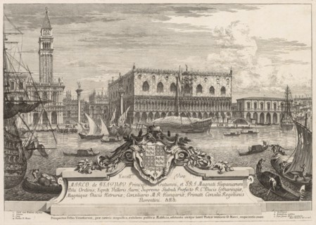 Views of Venice: The Piazzetta and Ducal Palace, 1741. Creator: Michele Marieschi (Italian, 1710-1743).