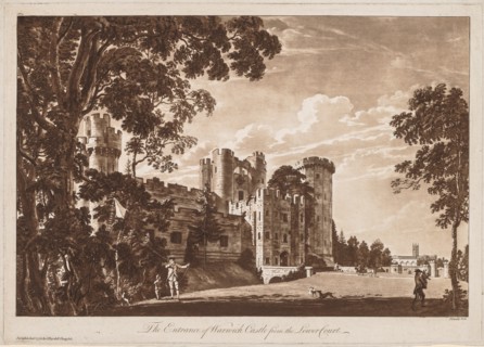 Views of Warwick Castle: The Entrance of Warwick Castle from the Lower Court, 1776. Creator: Paul Sandby (British, 1731-1809).