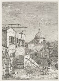 Views: La Maison a linscription, 1735-1746. Creator: Antonio Canaletto (Italian, 1697-1768).