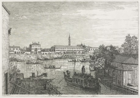 Views: The Harbor at Dolo, 1735-1746. Creator: Antonio Canaletto (Italian, 1697-1768).