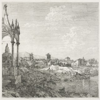 Views: The Sepulcher of a Bishop, 1735-1746. Creator: Antonio Canaletto (Italian, 1697-1768).