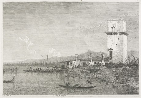 Views: The Tower of Malghera, 1735-1746. Creator: Antonio Canaletto (Italian, 1697-1768).