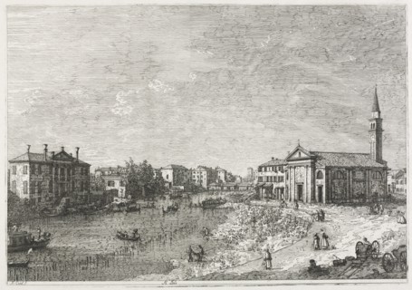 Views: View of Dolo, A Town on the Brenta, West of Venice, 1735-1746. Creator: Antonio Canaletto (Italian, 1697-1768).