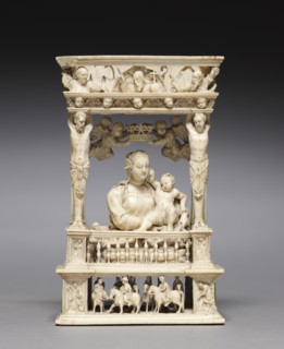 Virgin and Child in an Architectural Frame, c. 1530-1540. Creator: Jan Gossaert (Flemish, c1475/78-1532), style of.