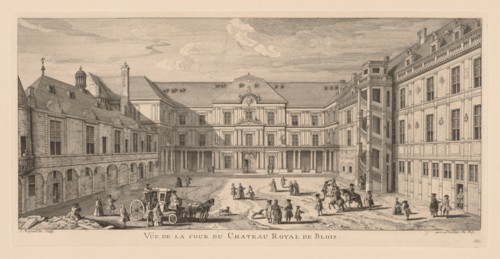 Vue de la cour du Château de Blois. Creator: Jacques Rigaud (French, 1681-1754).