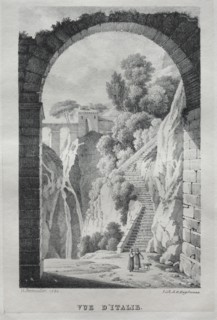 Vue dItalie, 1820. Creator: Godefroy Engelmann (French, 1788-1839).