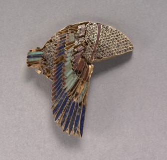 Vulture Headdress Inlay, 100-1 BC. Creator: Unknown.