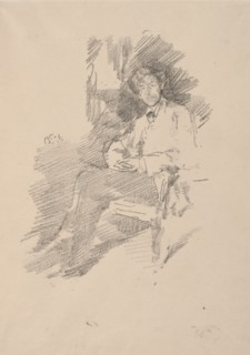Walter Sickert, 1895. Creator: James McNeill Whistler (American, 1834-1903).