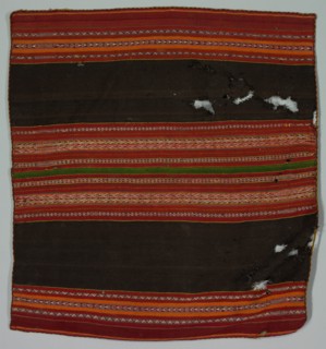 Warp Patterned Cloth, late 1800s. Creator: Unknown.