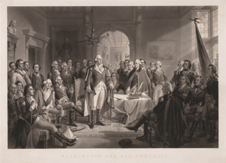 Washington and his Generals with Key. Creator: Alexander Hay Ritchie (American, 1822-1895).