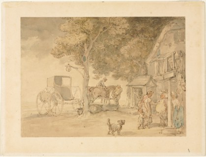 Watering Horses. Creator: Thomas Rowlandson (British, 1756-1827).