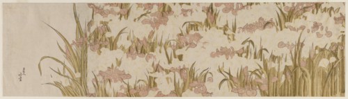 White and Purple Irises, early 1800s. Creator: Katsushika Hokusai (Japanese, 1760-1849).