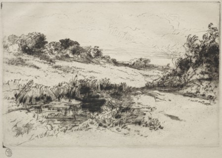 Windmill Hill, No. 1, c. 1877 and later. Creator: Francis Seymour Haden (British, 1818-1910).