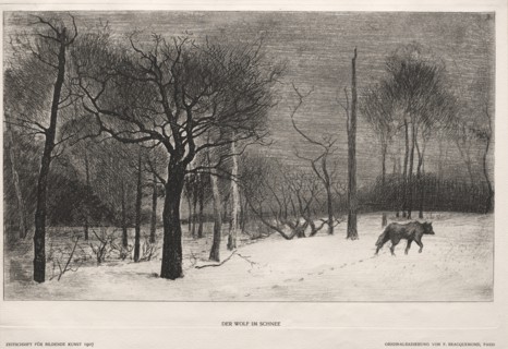Winter, 1862. Creator: Félix Bracquemond (French, 1833-1914); Bildende Kunst.