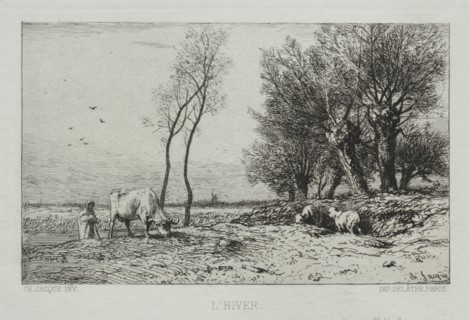 Winter. Creator: Charles-Émile Jacque (French, 1813-1894).