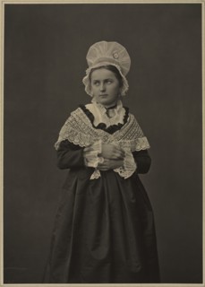 Woman in Lorraine Dress, c. 1860s-70s. Creator: Adolphe Braun (French, 1812-1877).