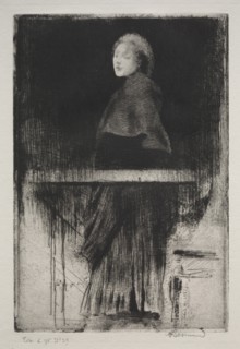 Woman with a Cape, 1889. Creator: Albert Besnard (French, 1849-1934).