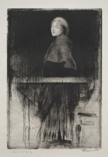 Woman with a cape, 1889. Creator: Albert Besnard (French, 1849-1934).