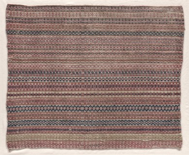 Woven Wool Textile, early 19th century. Creator: Unknown.
