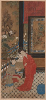 Yang Guifei Leaving the Bath, 1700s. Creator: Unknown.