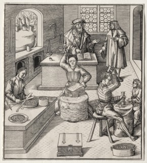 Young Maximilian in the Mint. Creator: Leonhard Beck (German, c. 1480-1542).