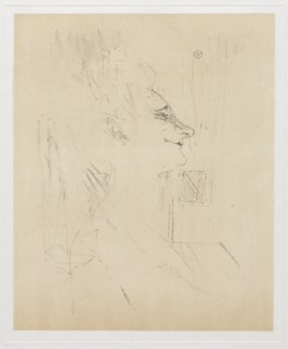 Yvette Guilbert Intoxicated, 1898. Creator: Henri de Toulouse-Lautrec (French, 1864-1901).