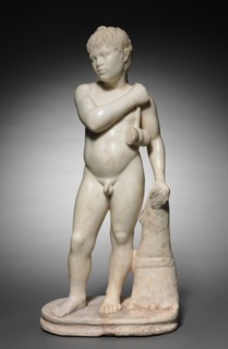 Youth with Jumping Weights, c. 40-70. Creator: Unknown.