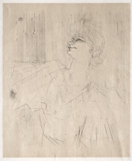 Yvette Guilbert: à Ménilmontant, de Bruant, 1898. Creator: Henri de Toulouse-Lautrec (French, 1864-1901).