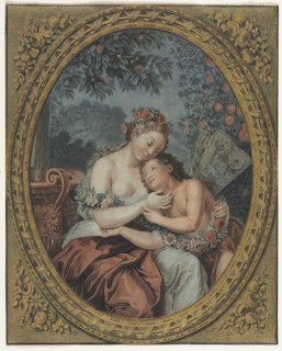 Zephyre and Flore, c. 1776. Creator: Jean François Janinet (French, 1752-1814).