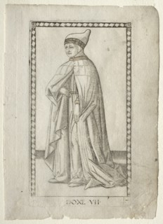 The Doge (from the Tarocchi, series E: Conditions of Man, #7) , before 1467. Creator: Master of the E-Series Tarocchi (Italian, 15th century).