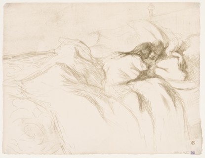 Elles: Woman Sleeping, 1896. Creator: Henri de Toulouse-Lautrec (French, 1864-1901).