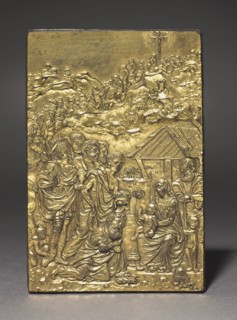 Pax with the Adoration of the Magi, c. 1500. Creator: Moderno (Italian, 1467-1528).
