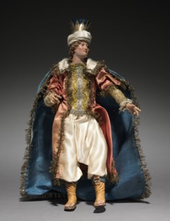 Figure from a Crèche: Youthful Magus, 1780-1830. Creator: Unknown.