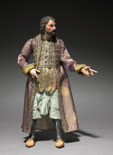 Figure from a Crèche: Standing Man, 1780-1830. Creator: Unknown.
