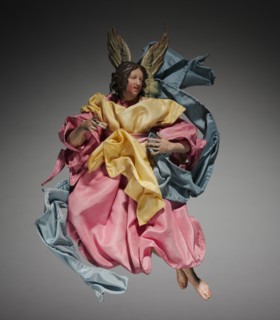 Figure from a Crèche: Angel, 1780-1830. Creator: Unknown.