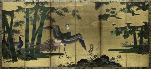 Peacocks and Bamboo, late 1500s. Creator: Tosa Mitsuyoshi (Japanese, 1539-1613), attributed to.