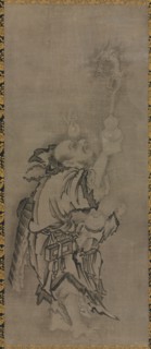 Hotei with Daoist Immortals: Immortal with Gourd and Dragon, c. 1575-1600. Creator: Ky?seki Tomonobu (Japanese, 1653-1721).