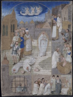 Leaf Excised from a Breviary of Charles the Bold and Margaret of York..., c. 1467-1470. Creator: Simon Marmion (French, 1420s-1489).