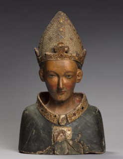 Bust Reliquary of St. Louis, Bishop of Toulouse, late 1300s. Creator: Unknown.