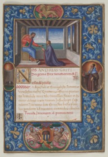 Leaf from a Commission: St. Mark Giving the Keys of Venice to Francesco de Priuli, c. 1523-1524. Creator: Benedetto Bordone (Italian).