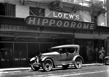 1920 Jackson outside Loew's Hippodrome theatre. Creator: Unknown.