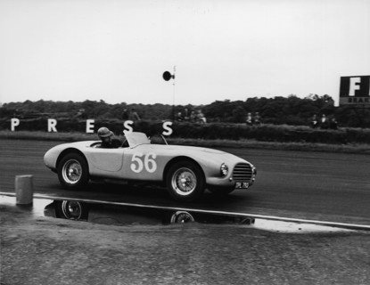1953 A.C. Ace prototype, V.Davison at Silverstone 1954. Creator: Unknown.
