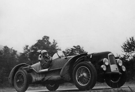 Aston Martin DB1 at Spa 1948, Horsfall-Johnson. Creator: Unknown.