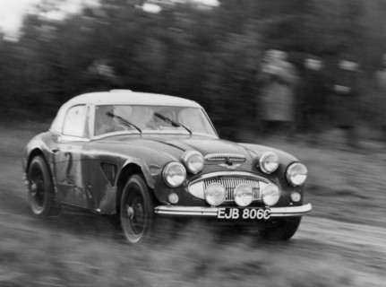 1965 Austin - Healey 3000 Mk3 of Timo Makinen during R.A.C. Rally. Creator: Unknown.