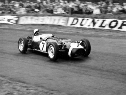 1961 Ferguson P99, Stirling Moss at Oulton Park. Creator: Unknown.