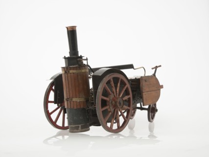1868 Knight Steam carriage scale model. Creator: Unknown.