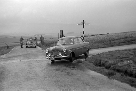 1954 Ford Zephyr, J.Risk, P.Wren on Redex Rally. Creator: Unknown.