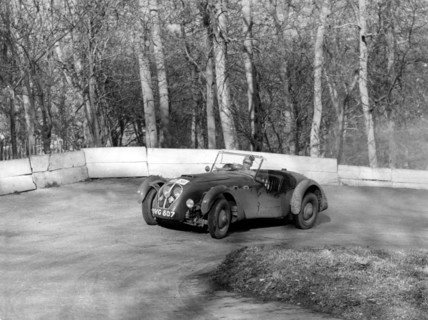 1950 Healey Silverstone, R.A.C. Rally, Prescott 1954. Creator: Unknown.
