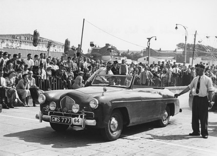1949 Healey 2.4 Sportmobile drophead coupe, Morecambe rally 1952. Creator: Unknown.